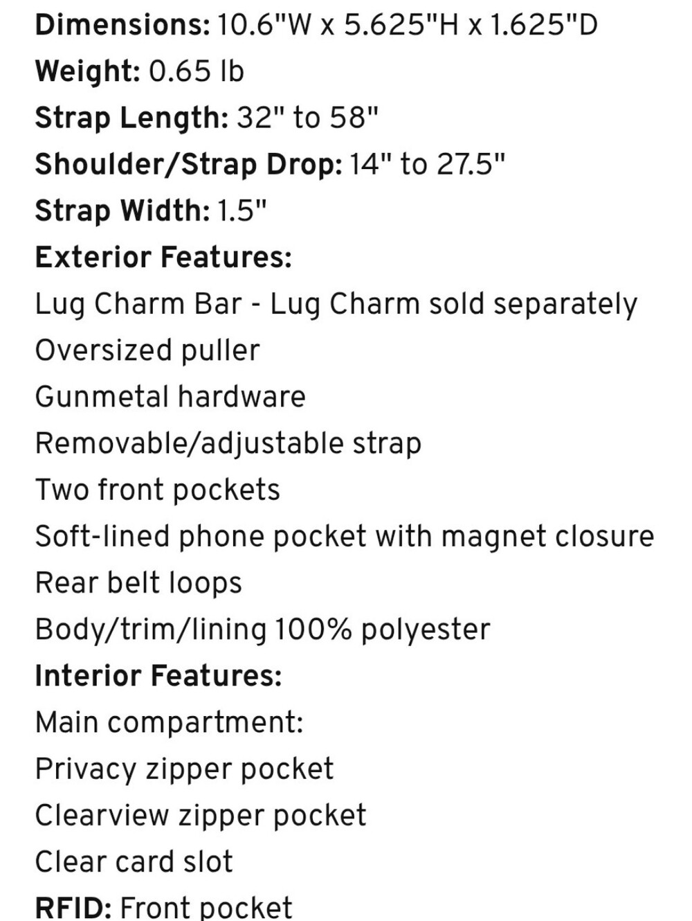 $75 Retail NWT Lug Belt Bag, Sling, & Crossbody Bag In Berry Plaid (HTF!) - Picture 13 of 14